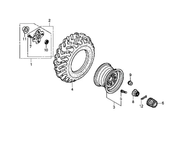 42610-Hn0-670 Auto Parts Honda Wheel Hub